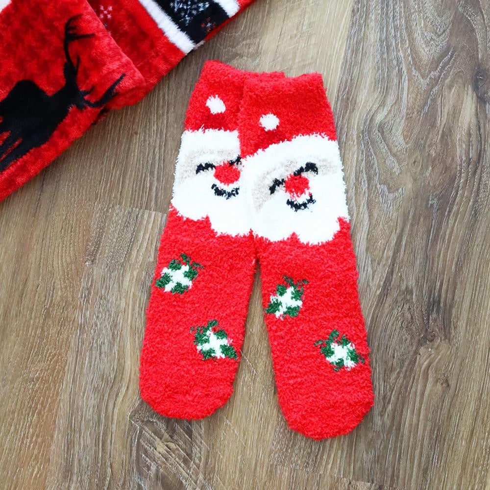 Soft Christmas Character Knit Mini-Crew Socks