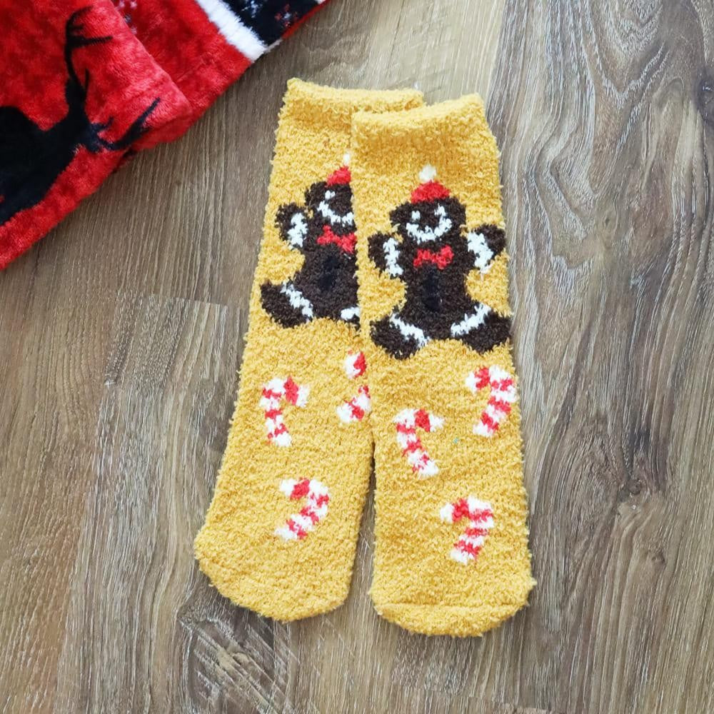 Soft Christmas Character Knit Mini-Crew Socks