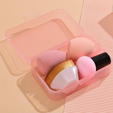 Beauty Blender &amp; Brush Box Set Pink - Beau Kisses