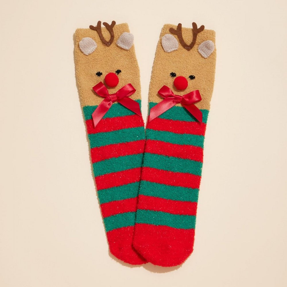 Christmas Soft Knit Socks Set of 4