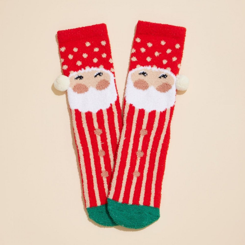 Christmas Soft Knit Socks Set of 4