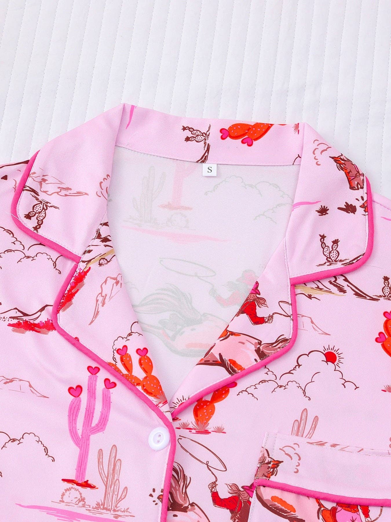 Valentine Inspired Cowgirl Print Pajama Set