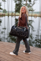 Duffle Bag Take Me Away Black and Grey - Beau Kisses