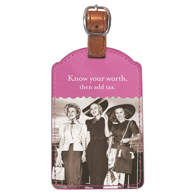 Know Your Worth Luggage Tag - Beau Kisses