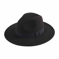 Grosgrain Fedora Black - ONLINE ONLY - Beau Kisses