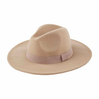 Grosgrain Fedora Taupe - ONLINE ONLY - Beau Kisses