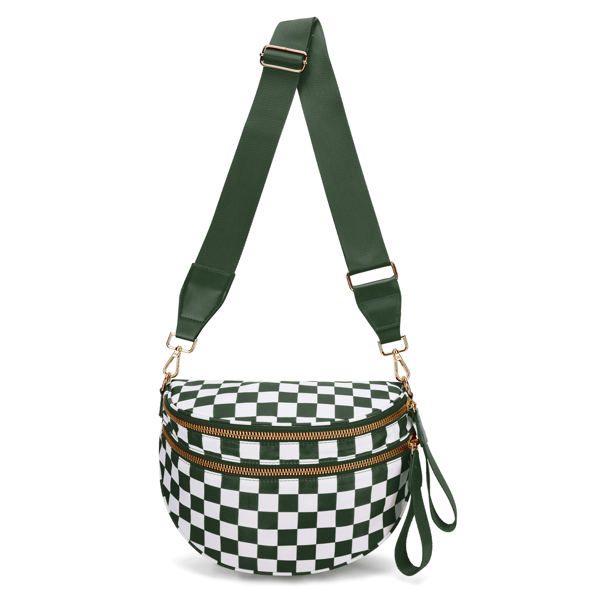 Nylon Checkered Crossbody - Beau Kisses