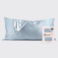 King Satin Pillowcase Haze Blue - Beau Kisses