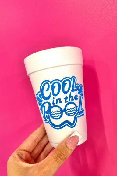 Cool In The Pool Foam Cups 10 Pack - Beau Kisses