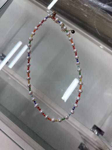 Boho Bliss Seed Bead & Pearl Necklace - Beau Kisses
