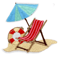 Assorted Embroidered Summer Themed Patches - Beau Kisses