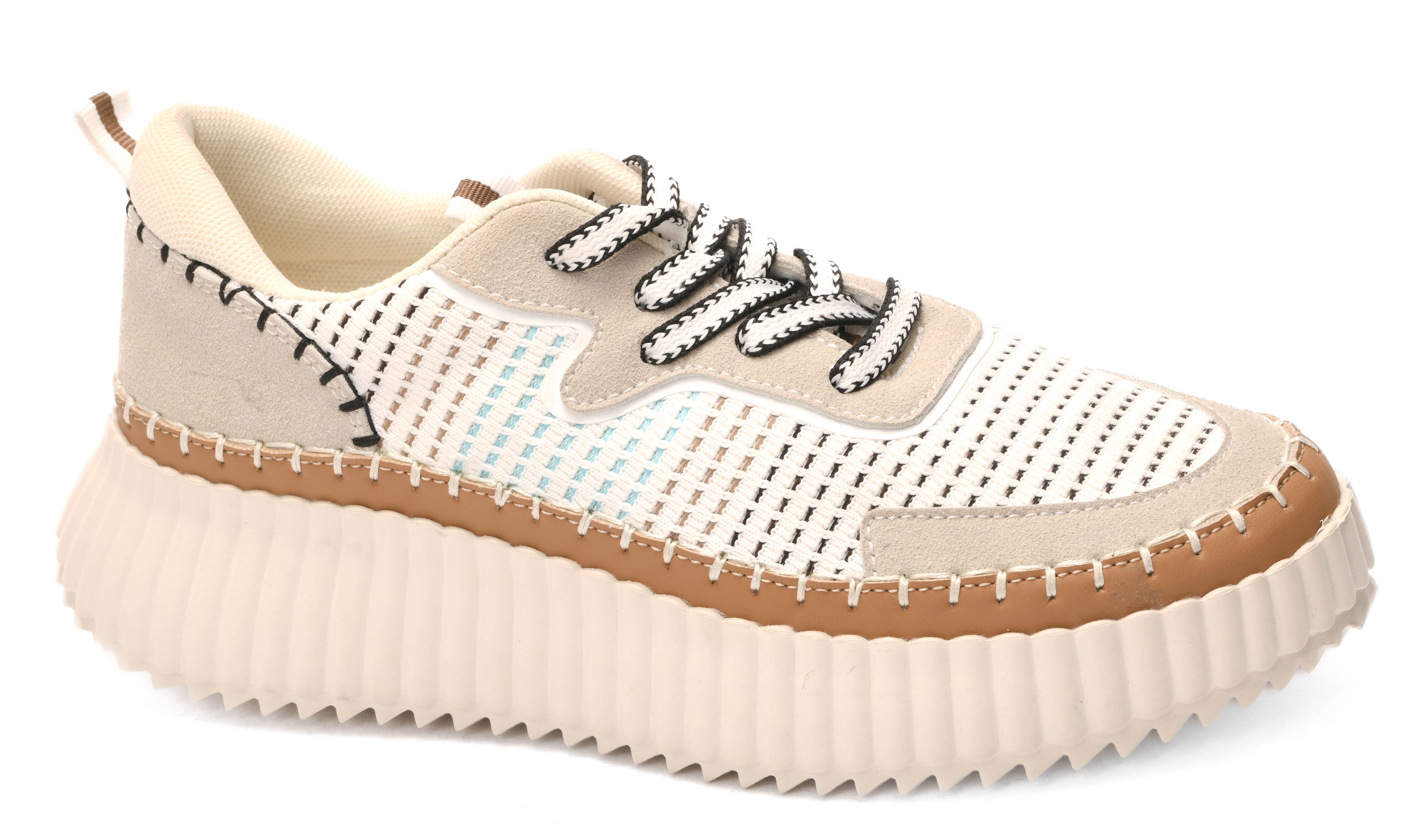 Adventure 2 Woven Platform Sneakers Tan Multi