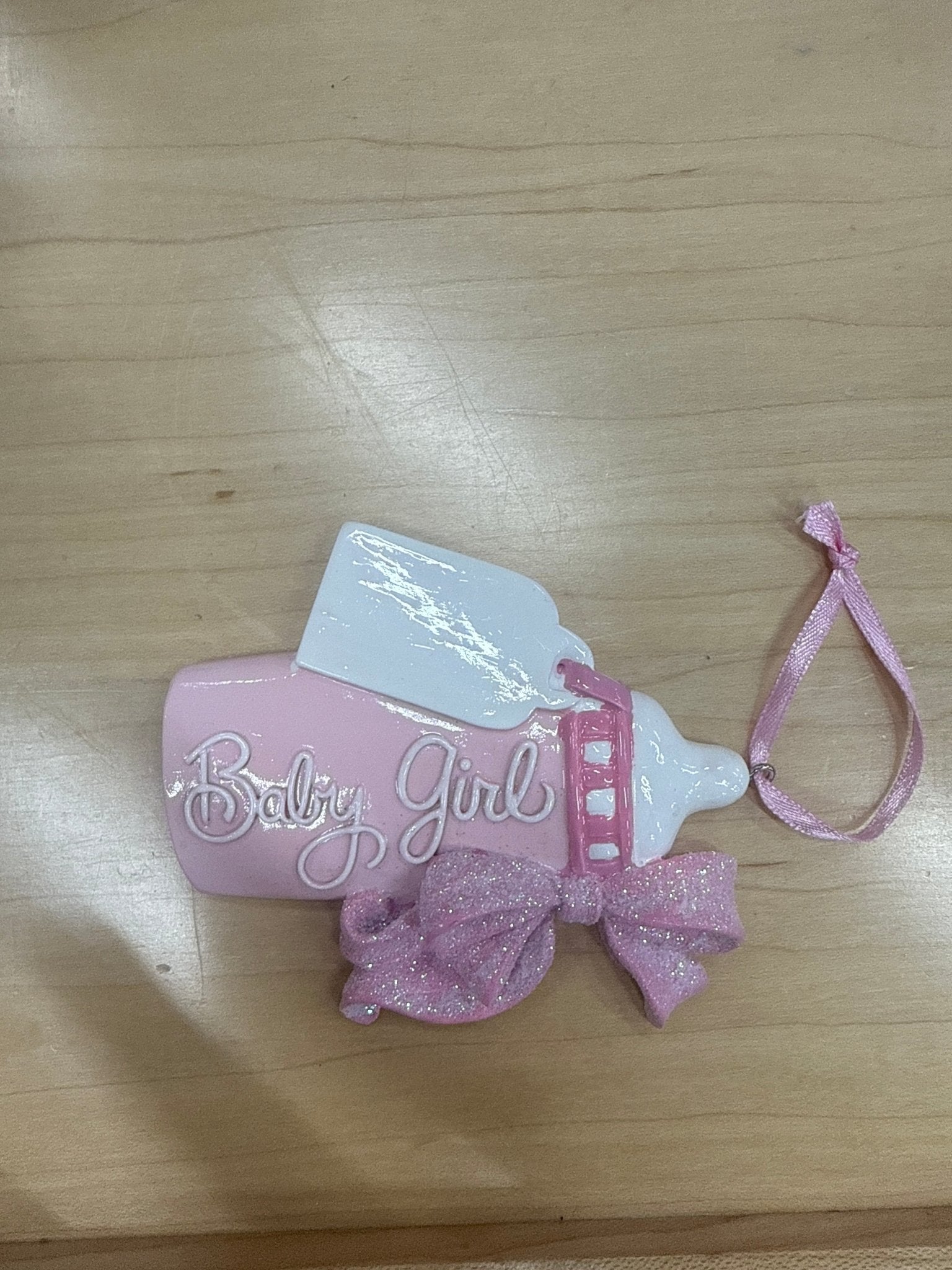 Baby’s 1st Bottle Ornament 4” - Beau Kisses