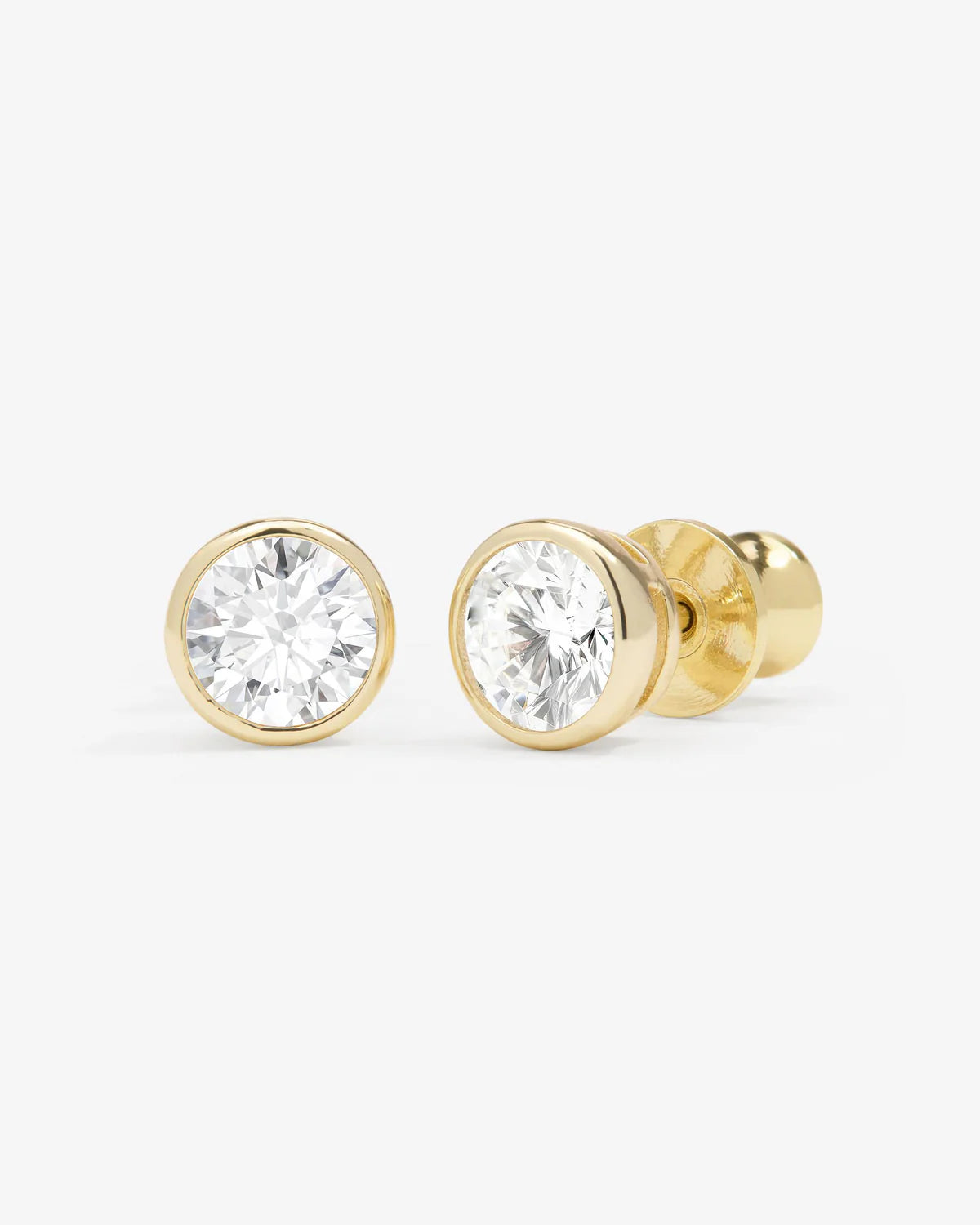 Baroness 6mm Studs Gold and White Diamondettes