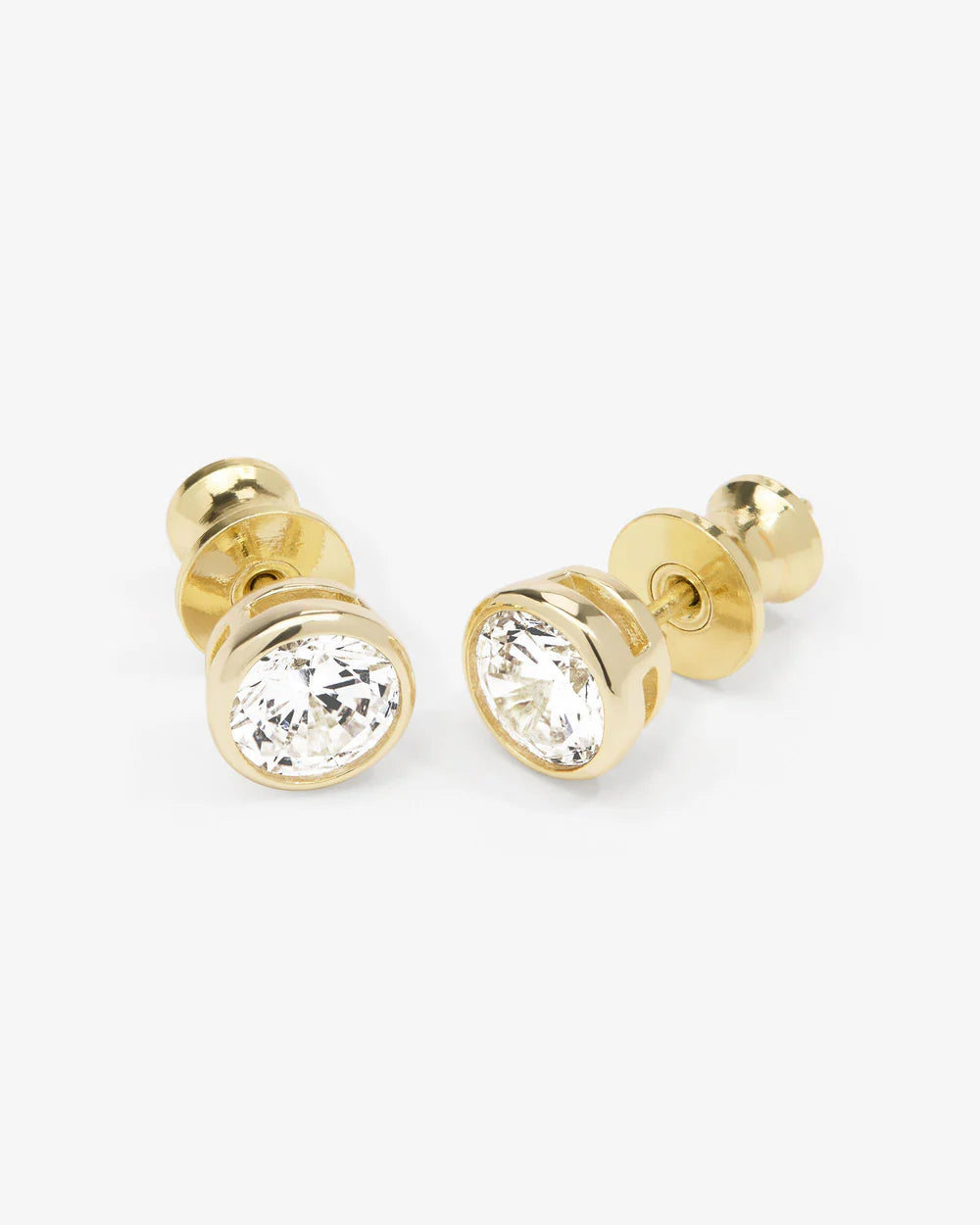 Baroness 6mm Studs Gold and White Diamondettes