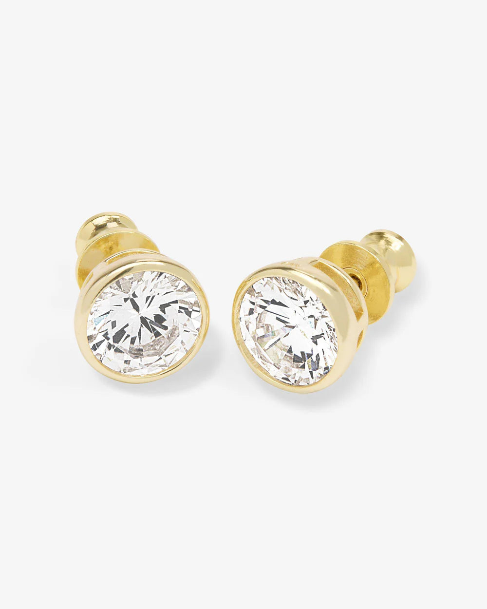 Baroness 8mm Studs Gold and White Diamondettes