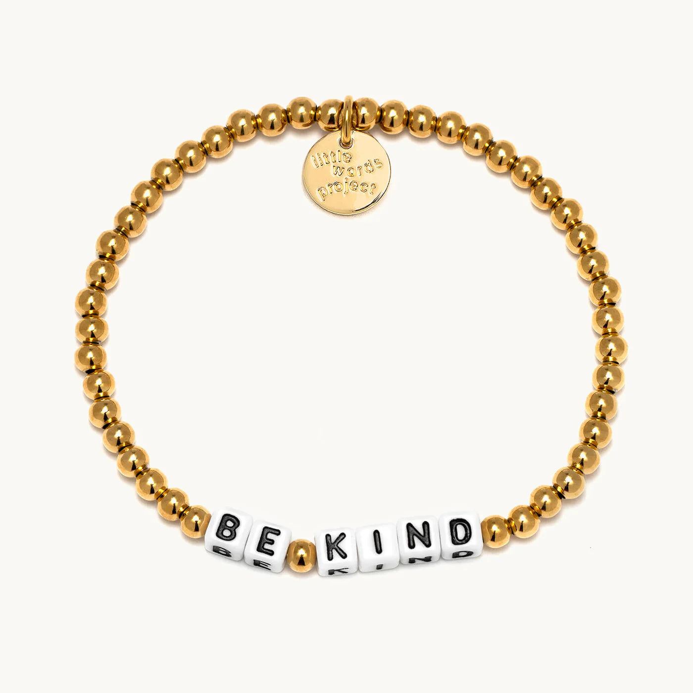 White-Be Kind-Gold Plated