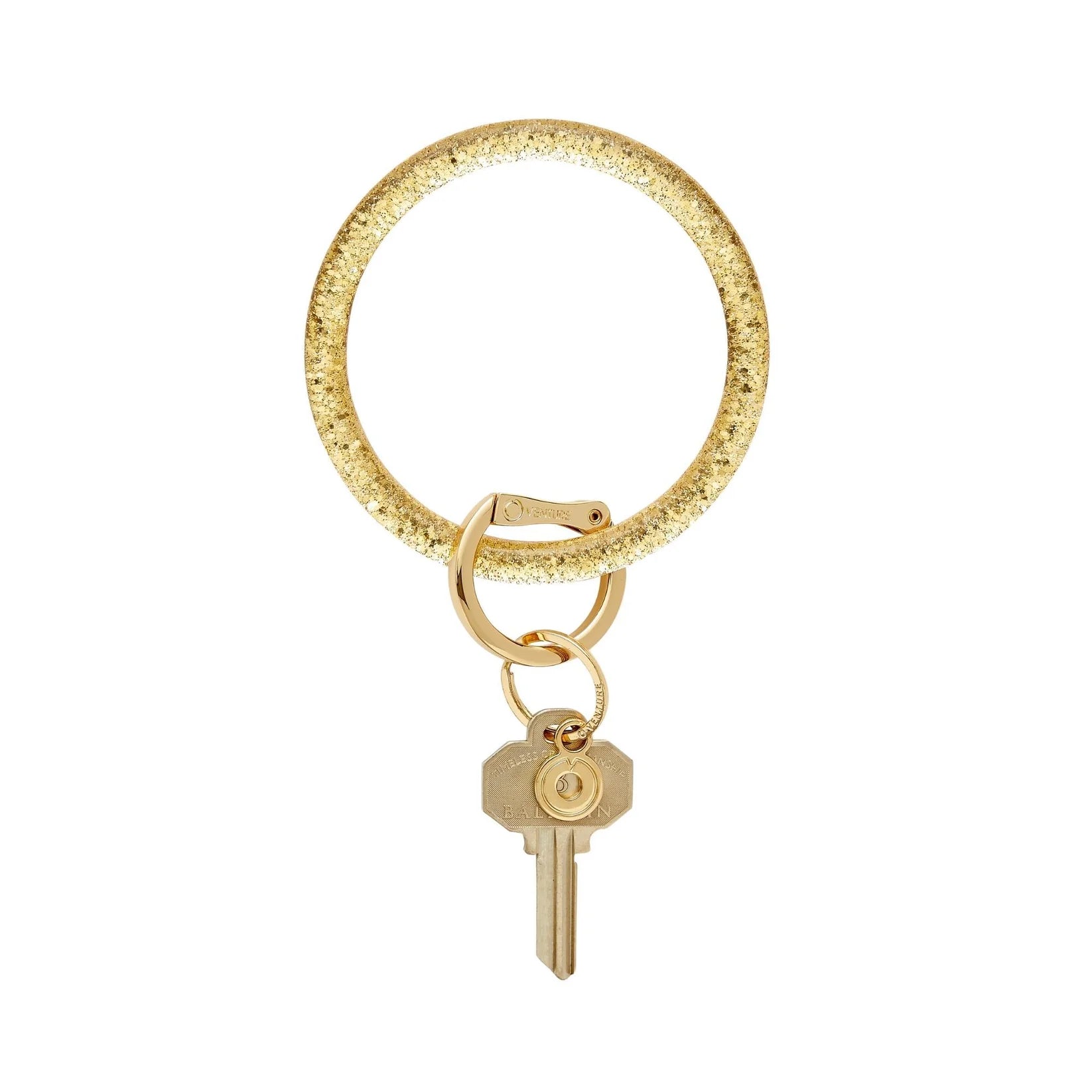 Resin Big O Key Ring Champagne