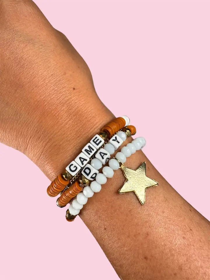 Gameday Bracelet Set Burnt Orange