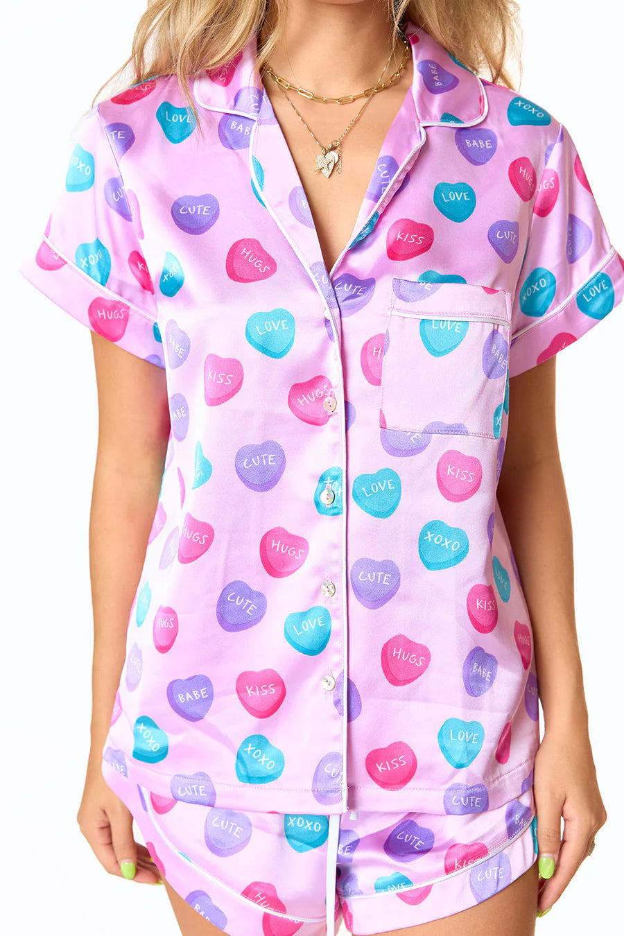 Aurora Pajama Set Sweet Hearts