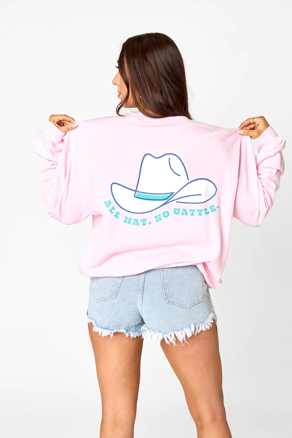 Vickie Graphic Sweatshirt All Hat No Cattle