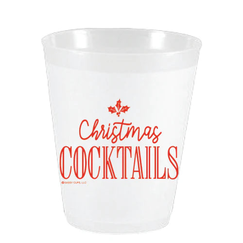 Christmas Cocktails Frost Flex Cups