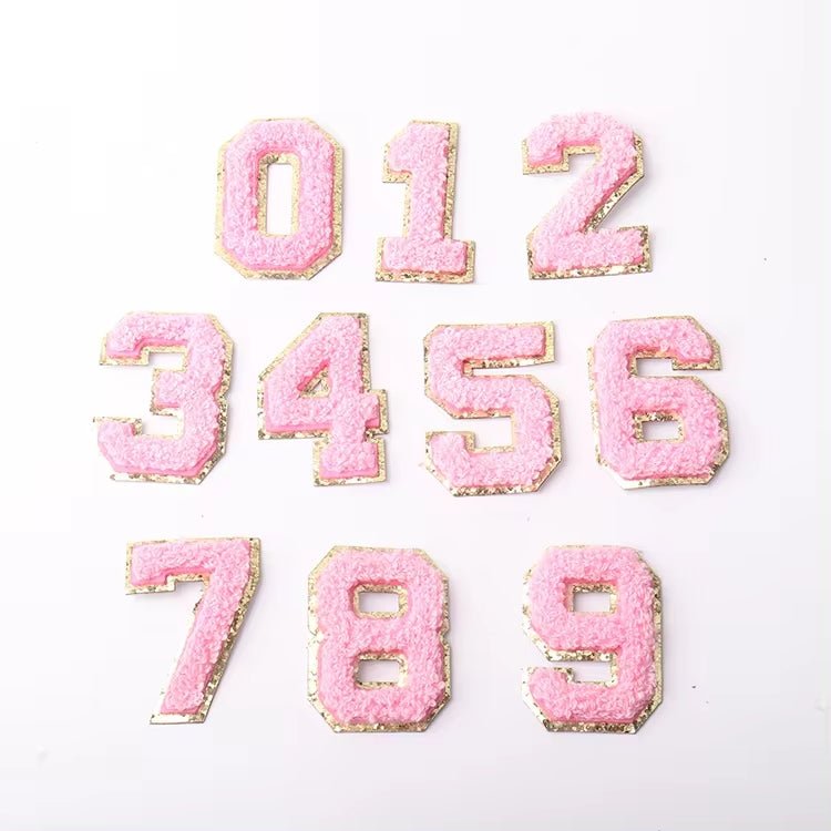 Chenille Patch Numbers - Beau Kisses