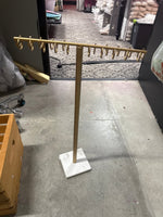 Gold and Marble Jewelry Display - Beau Kisses