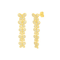 Butterfly Garden Earrings Gold - Beau Kisses