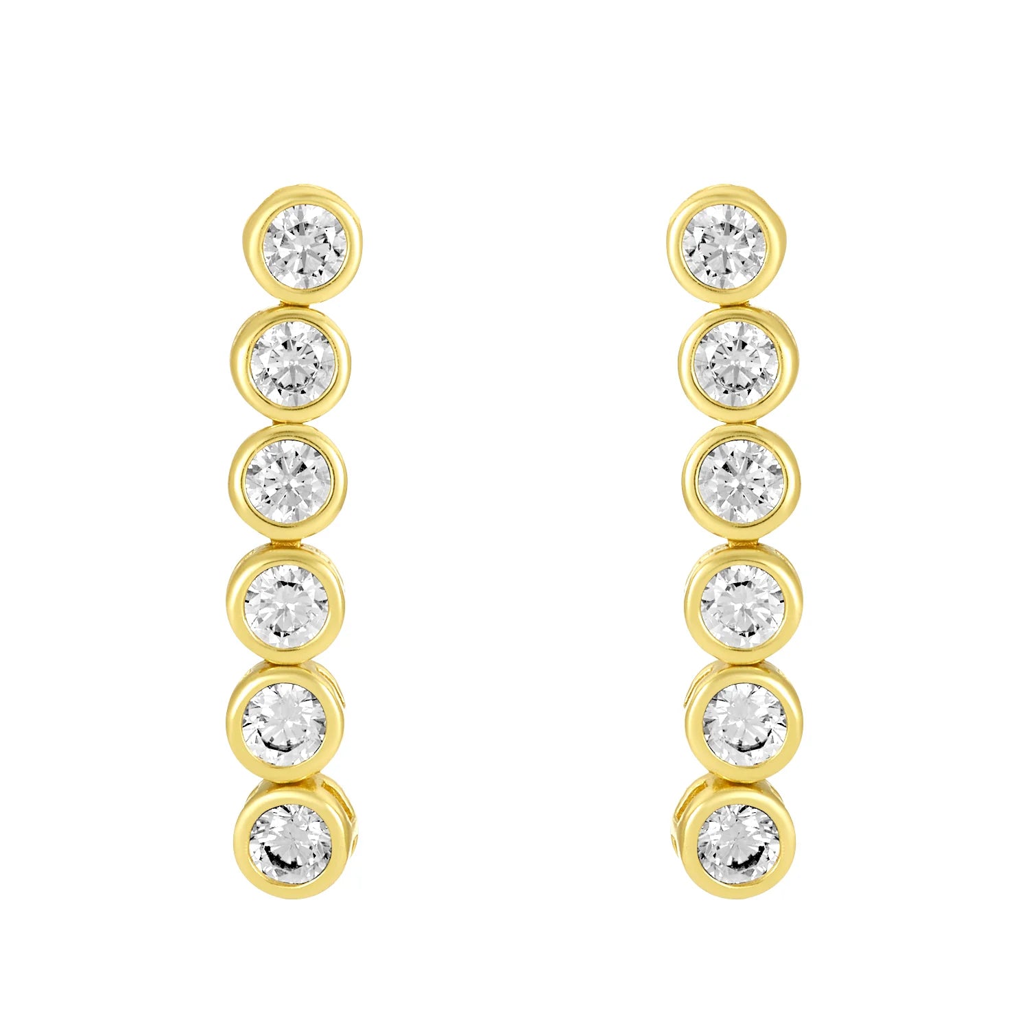 Lennon Earrings Gold - Beau Kisses