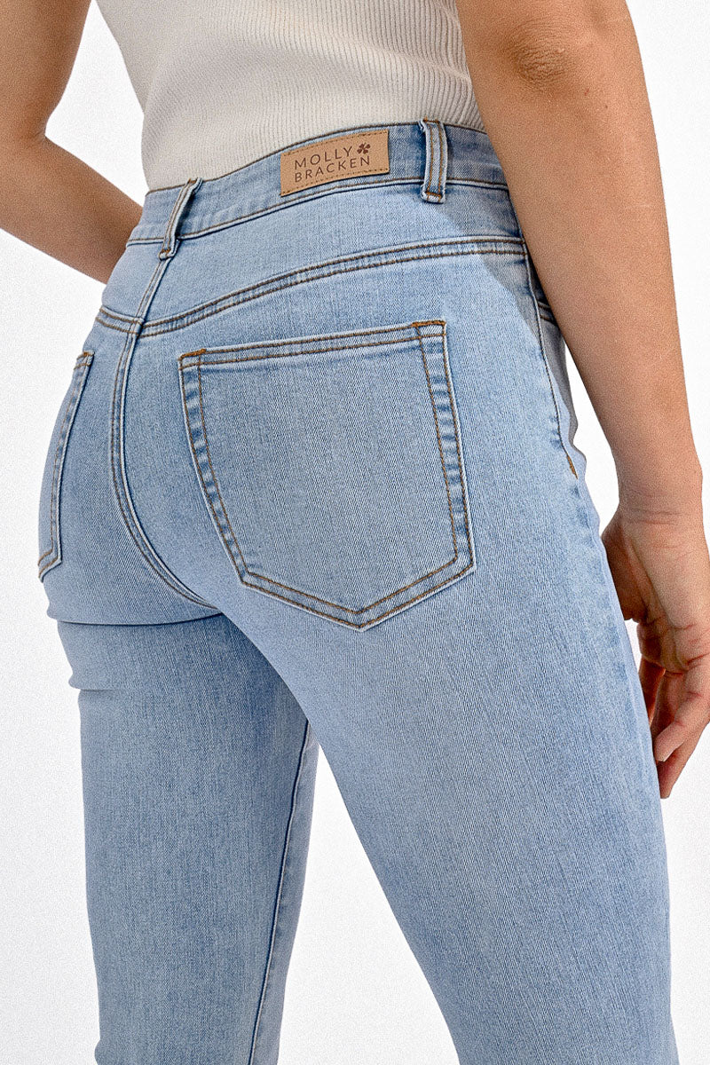 Joanie Bootcut Jeans Light Denim