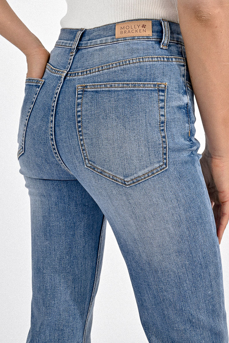 Jilly Straight Leg Jeans Denim Blue