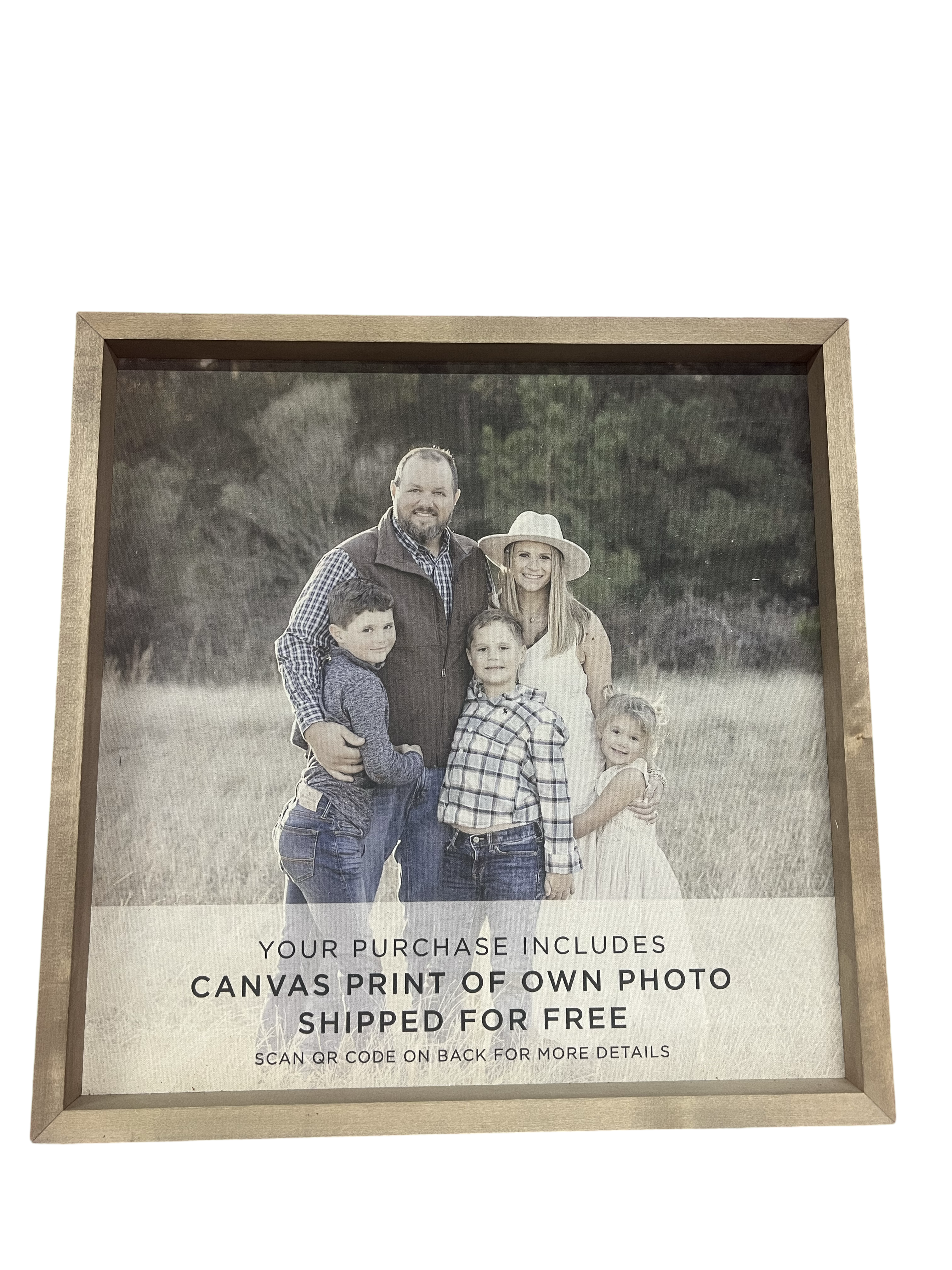 24x24 Thin Oak Photo Package Frame