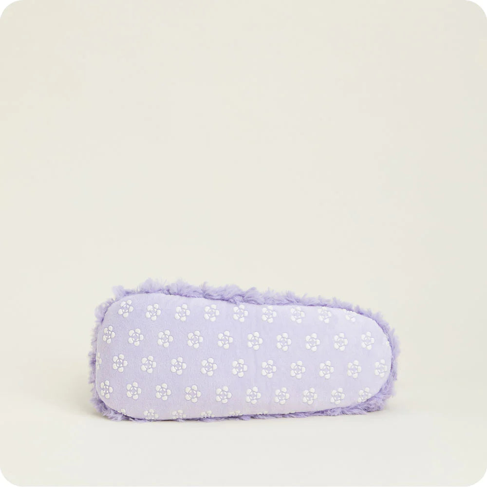 Curly Purple Warmies Slippers
