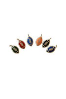 Enamel 18k CZ Football Charms - Beau Kisses