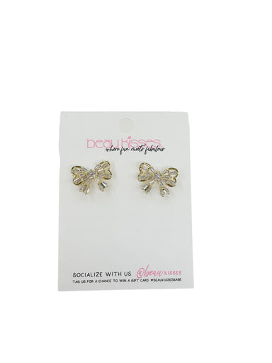 Zoey CZ Bow Studs - Beau Kisses
