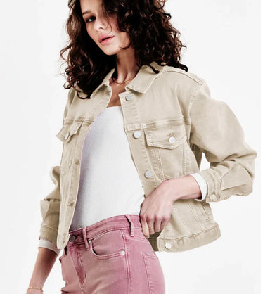 Jules Denim Jacket - Wheat - ONLINE ONLY - Beau Kisses