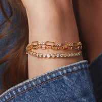 Lennon Bracelet Gold - Beau Kisses