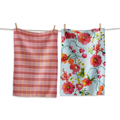 Spring Floral Dishtowel Set Of 2 - Beau Kisses