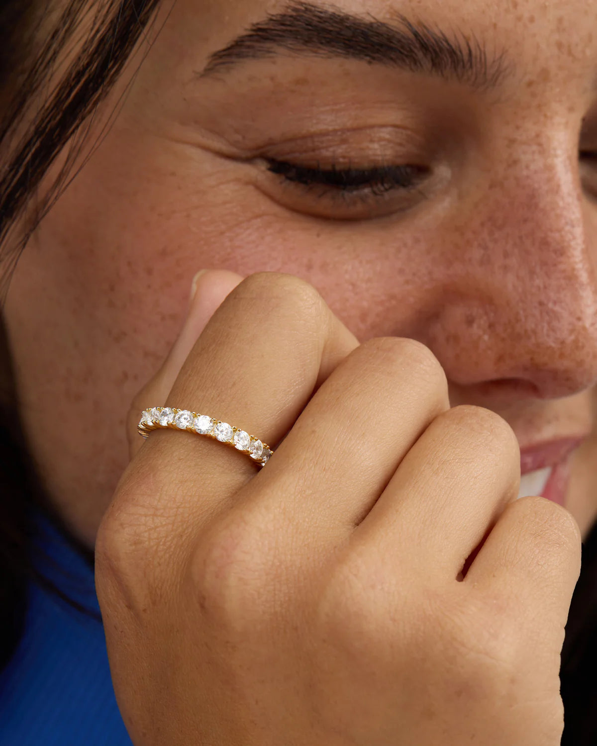 Heiress Ring Gold and White Diamondettes