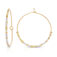 Say It In Morse Code Hoop Earring "My Sunshine" - Beau Kisses