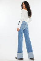 Kancan Emma Mid Rise Wide Leg Jeans Medium Wash - Beau Kisses