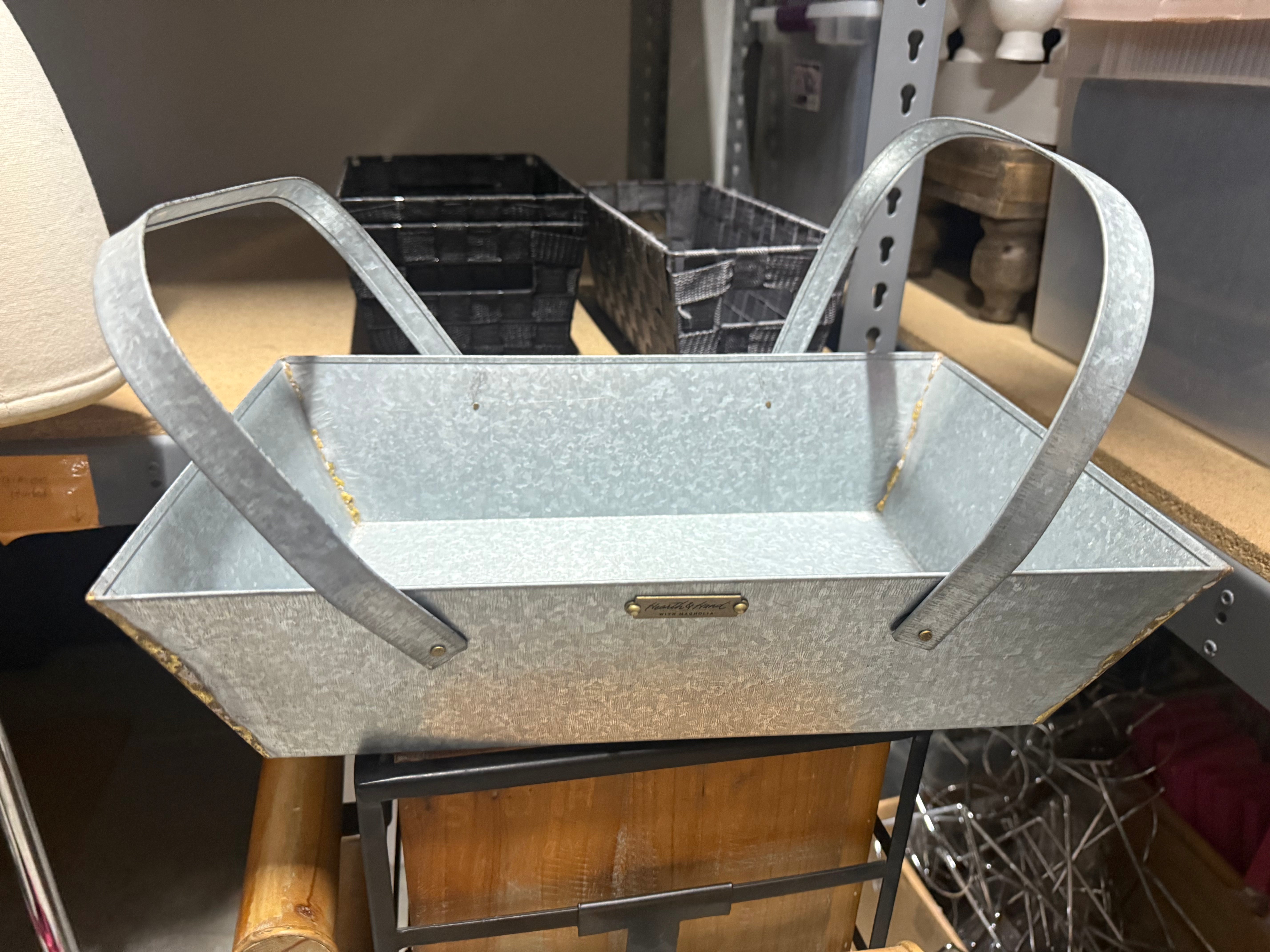 Metal Display Tray with Handles