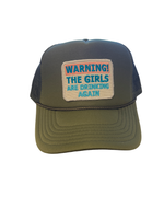 Foam Trucker Hat "Warning! The Girls Are Drinking Again" - Beau Kisses