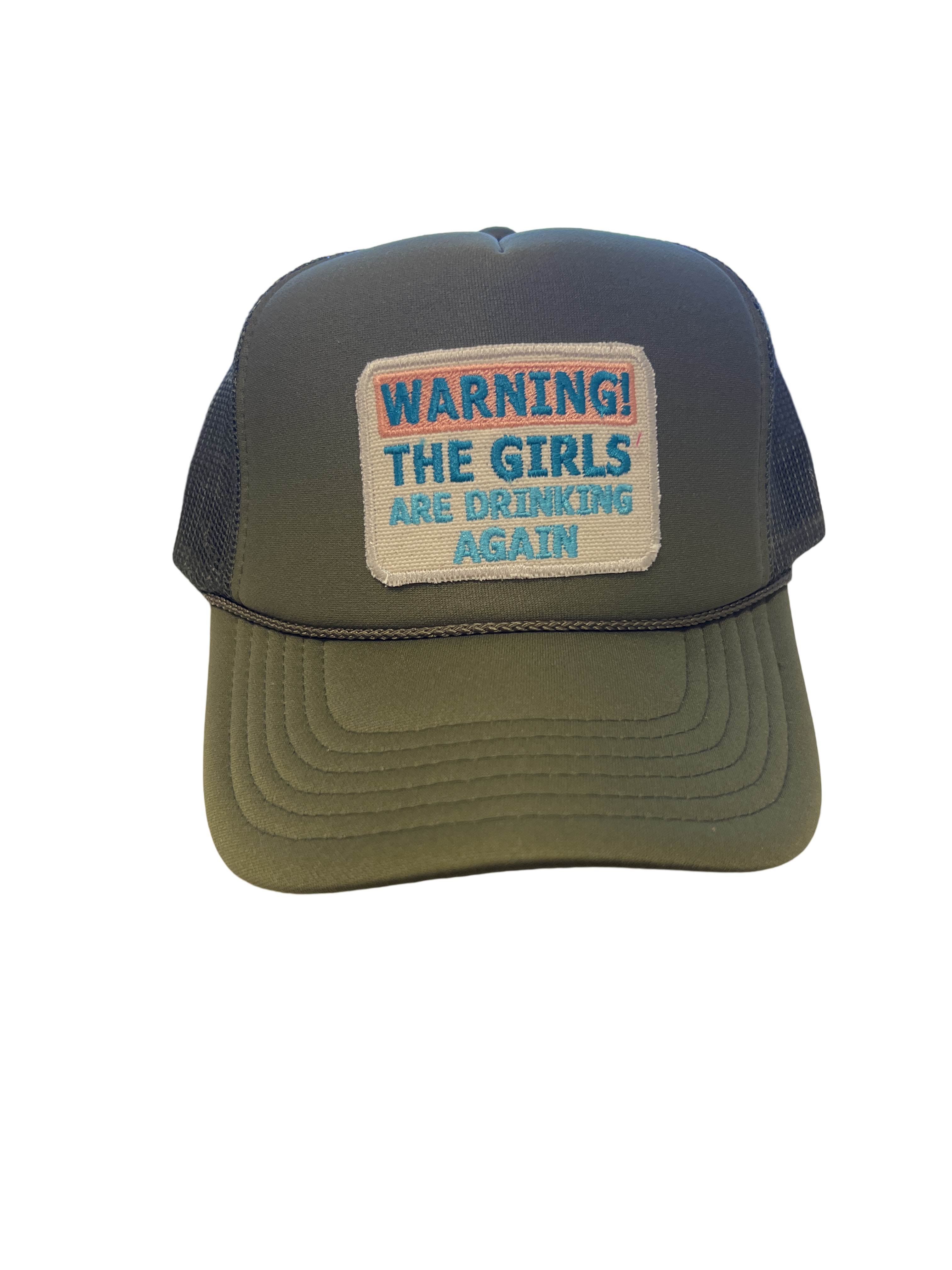 Foam Trucker Hat "Warning! The Girls Are Drinking Again" - Beau Kisses