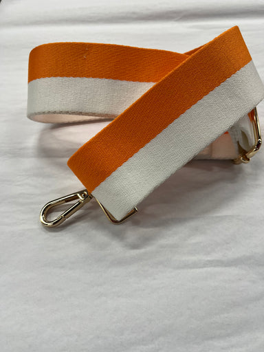 Bag Strap Orange and White - Beau Kisses