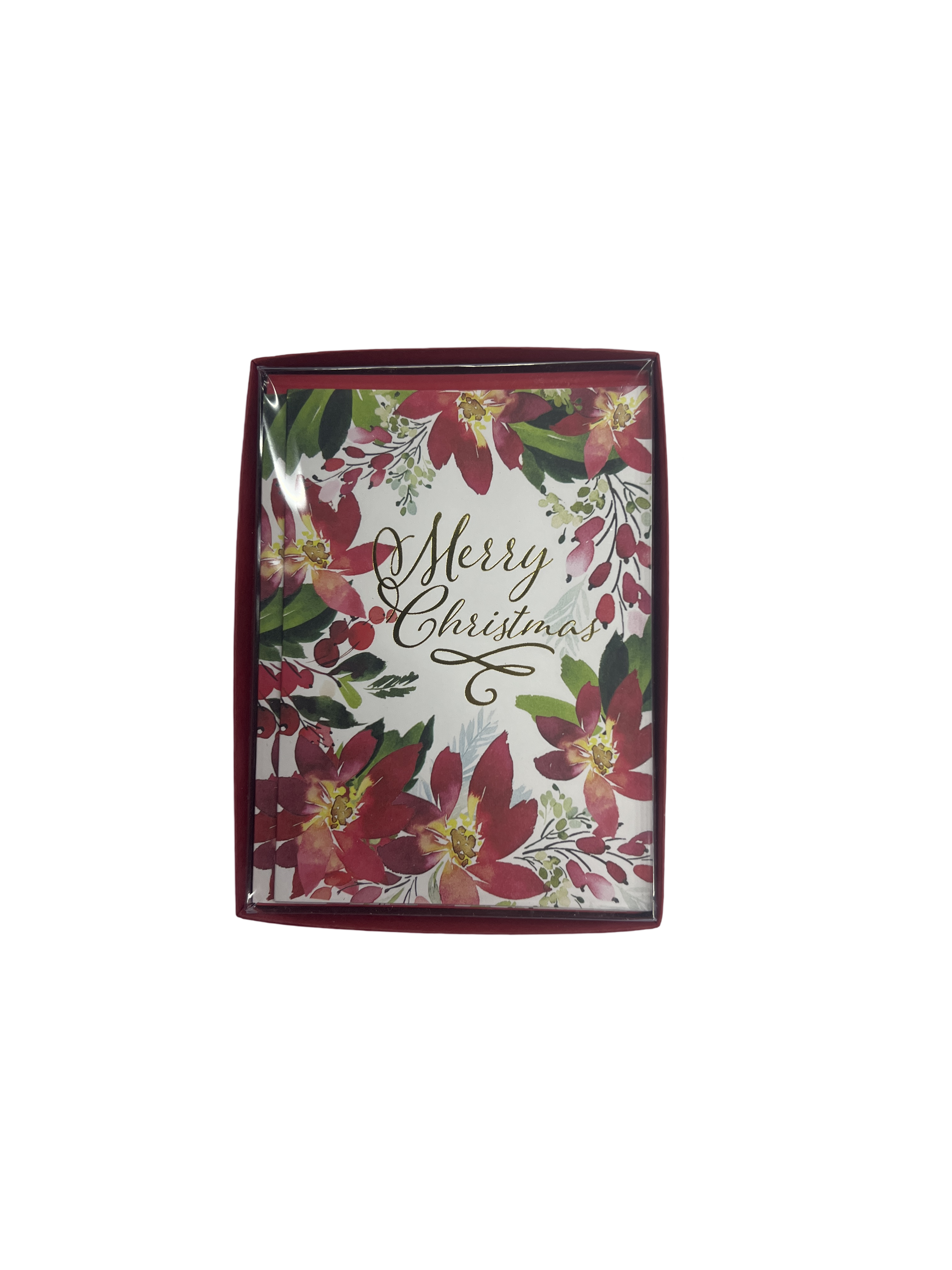 Poinsettia Christmas Boxed Cards