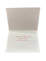 Anniversary Card Smooching Couple In Hats - Beau Kisses