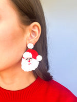 Beaded Earrings Santa - Beau Kisses