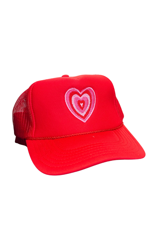 Trucker Hat Red Heart